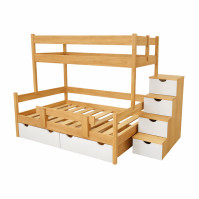 Palanda BÁRA s 140 lůžkem a schůdky z masivu