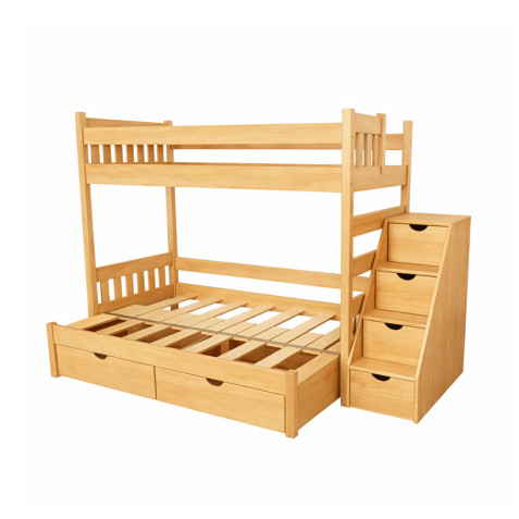 Palanda Eliška rozkládací s úložnými prostory a schůdky z masivu