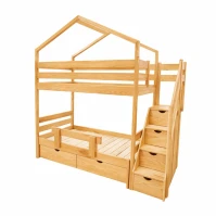 Domečková Palanda Jana rozkládací s úložnými prostory a schůdky z masivu